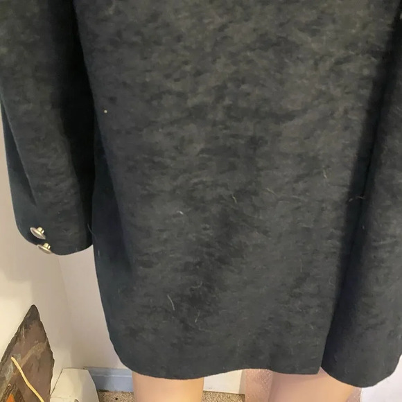 VTG Back At The Ranch Western Black Sued Suit Jacked Blazer Women Sz L 2 Button - Picture 10 of 12